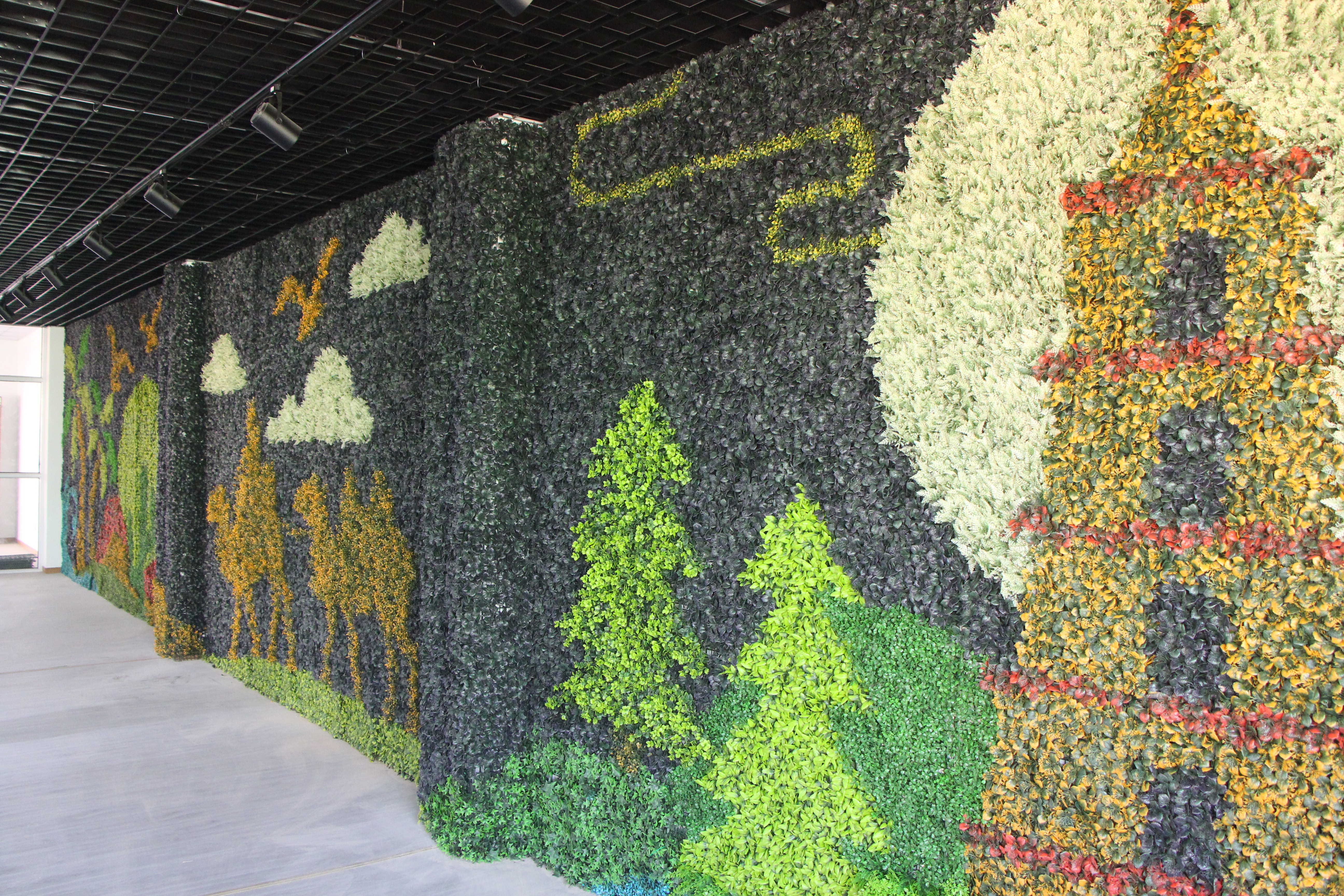 室内仿真植物墙主题设计与制作-丝绸之路